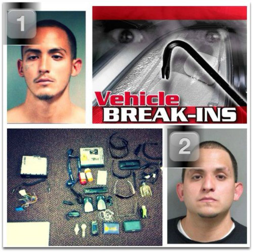 Vehicle break-ins FB post