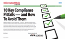 10 Key Compliance Pitfalls - and How to Avoid Them