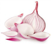 Sliced onion. Image courtesy of Shutterstock.