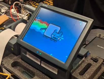 A hacked voting machine from Def Con 2019