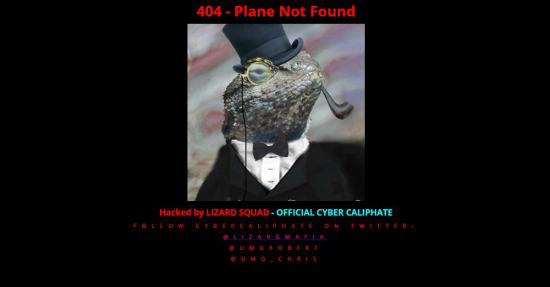 Malaysia airlines hacked page
