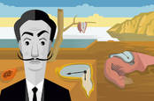 Salvador Dali Persistence of Memory pastiche
