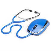 Computer mouse-stethoscope courtesy of Shutterstock