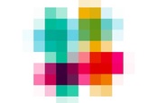 Pixellated Slack logo