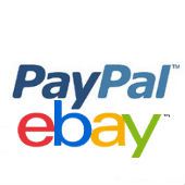 Ebay and PayPal logos, creative commons