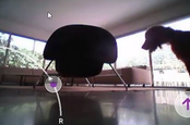 View through LG vacuum cleaner's cam
