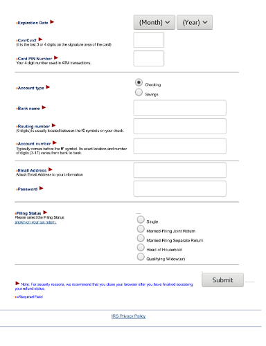 IRS phish site 2