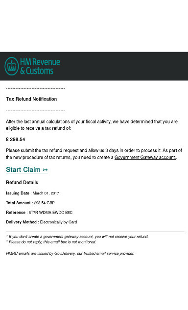 HMRC Phish 2017