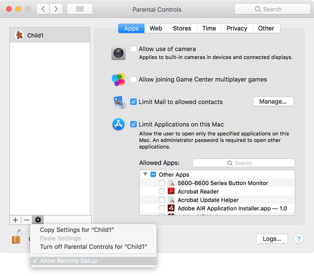 Remote Setup