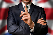 Union Jack and suit photo via Shutterstock